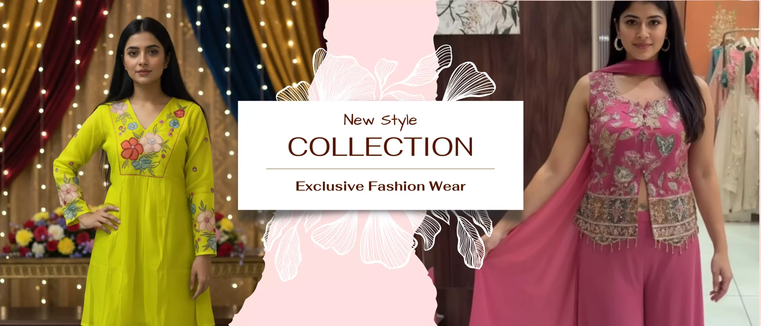 Beige Aesthetic Exclusive Fashion Wear Collection Clothing Banner (3500 x 1500 px) (3)