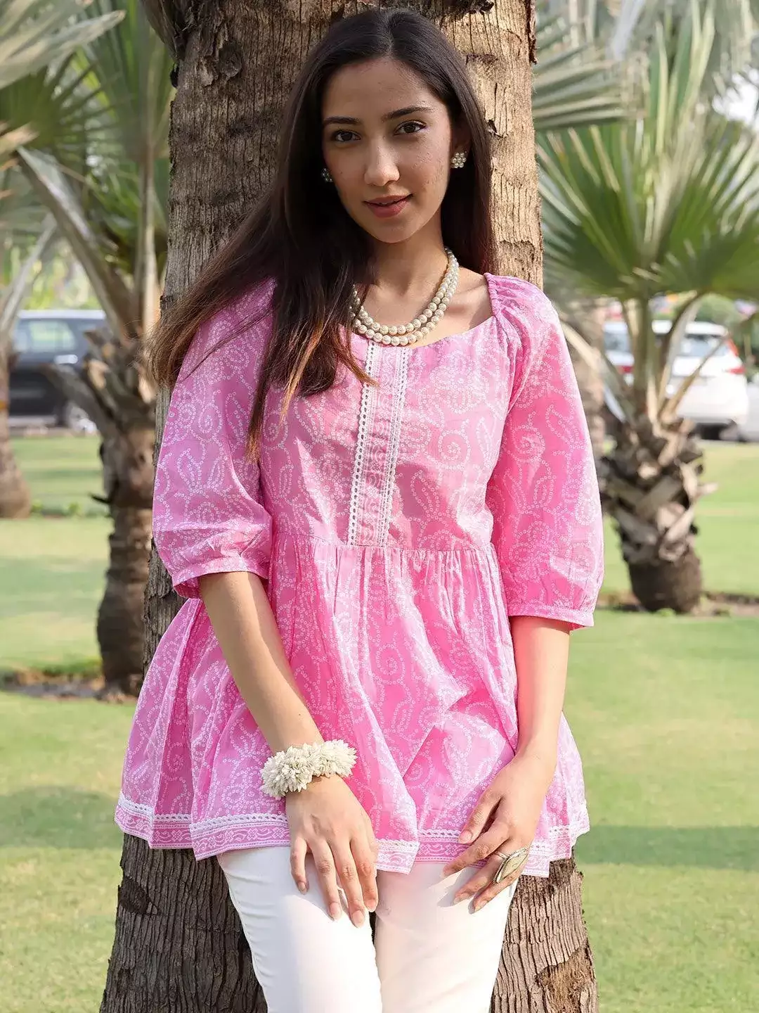 pink-printed-cotton-a-line-kurti-libas-1