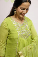 PREMIUM MUL CHANDERI WITH JARDOSI WORK SUIT - Image 4