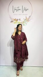 MODAL SILK SEMI-PARTY WEAR SUIT