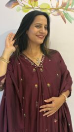 MODAL SILK SEMI-PARTY WEAR SUIT - Image 3