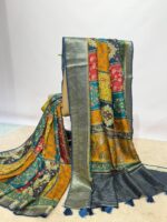 PREMIUM SILK RANGKAT SAREE - Image 3