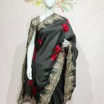 DESIGNER BLACK CREPE SAREE