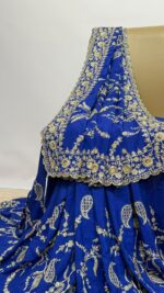 PURE FABRIC HEAVY DESIGNER SAREE - Image 2