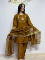 MUL CHANDERI 3 PIECE SUIT - Image 4
