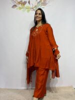 MUL CHANDERI 3 PIECE SUIT - Image 3