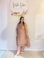 CHANDERI 3 PIECE SUIT WITH COTTON PANTS - Image 2