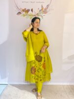 MUL CHANDERI 3 PIECE SUIT - Image 3