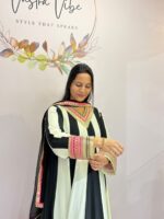 PURE CREPE ANARKALI 3 PIECE SUIT - Image 3