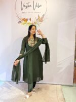 MUL CHANDERI 3-PIECE SUIT